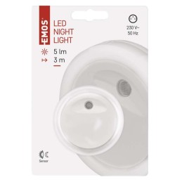 LED naktinė lemputė 230 V, 5 lm, fotosensorius