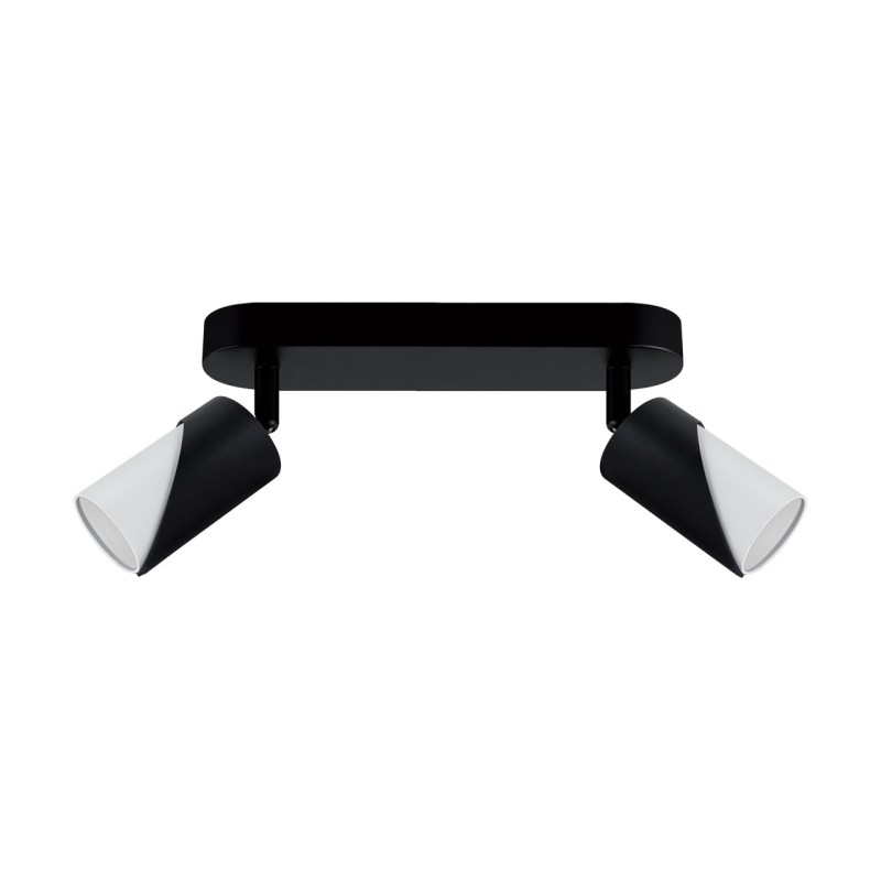 Wall & ceiling lighting fitting - zebra spt gu10 2l black/white