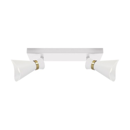 Wall & ceiling lighting fitting - loreta spt e14 2l white/golden