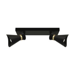 Wall & ceiling lighting fitting - loreta spt e14 2l black/golden
