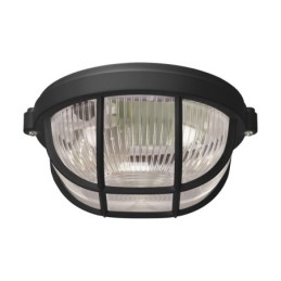 Hermetic ceiling light fitting - salto pro 10 black