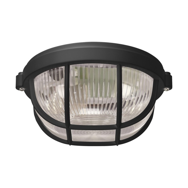 Hermetic ceiling light fitting - salto pro 10 black