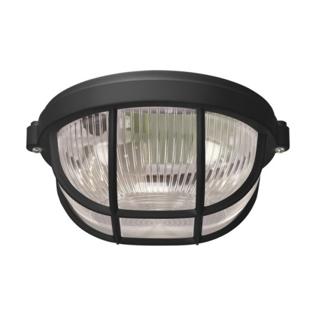 Hermetic ceiling light fitting - salto pro 10 black
