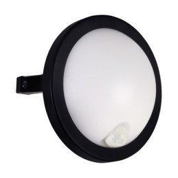 Hermetic ceiling light fitting with a motion sensor - tryton led sc 11w black nw