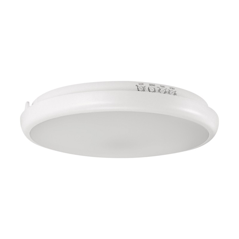 Hermetic ceiling light fitting with a motion sensor - edytor led c mvs 15w nw