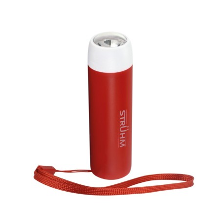 Įkraunamas LED žibintuvėlis atom led 1w raudonas