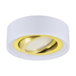 Recessed, built-in GU10 luminaire body Odyn white/gold