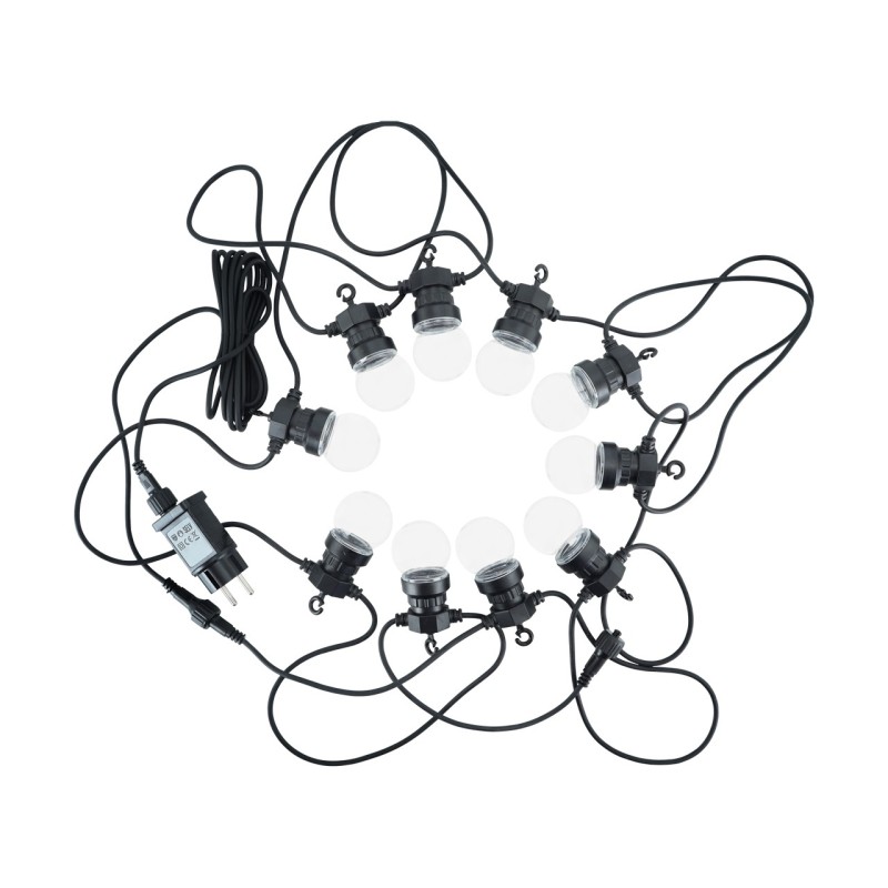 LED šviesos girlianda Target LED 6 W 5M juoda IP44 ww