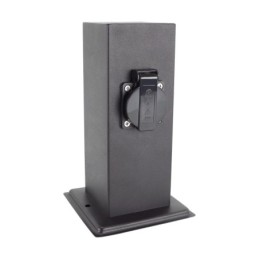 Розетка с внешним разъемом Port22 2 x 230 В, черная