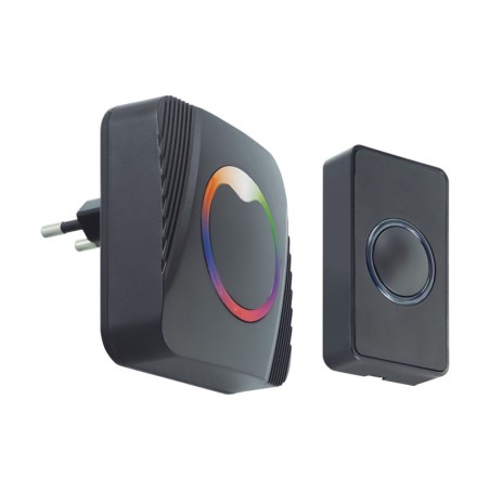 Wireless doorbell eliza 230v black