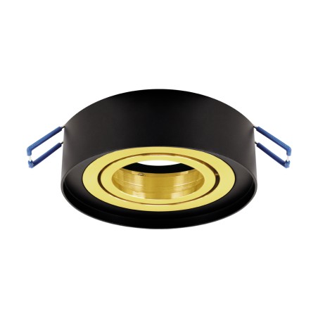 Built-in, recessed GU10 luminaire body Odyn  black/gold