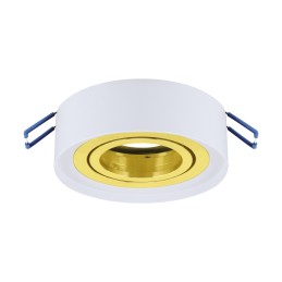 Recessed, built-in GU10 luminaire body Odyn white/gold