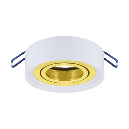 Recessed, built-in GU10 luminaire body Odyn white/gold