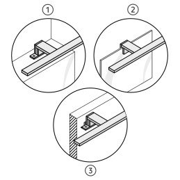 Bathroom LED light Roxana LED 15 W black NW