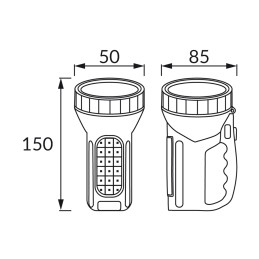 Rechargeable portable LED lamp Burta 3w+3w