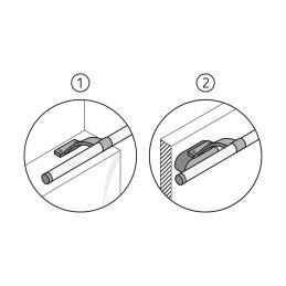 Bathroom LED light Brida 8w black nw