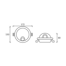 Hermetiinen kattovalaisin liiketunnistimella - tryton led sc 11w musta nw