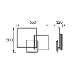 LED šviestuvas NOLAN 45 W, 3D, neutralus
