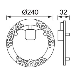 Led moodul ARENA 24W CCT plafoonidele magneetiline 24CM