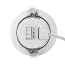 Moni LED 5W recessed downlight, CCT: warm, neutral or cool white