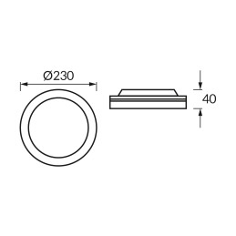 Laevalgusti, plafoon Amadeus LED 18W CCT must