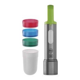 Įkraunamas žibintuvėlis, 600 lm, 1200 mAh, įvairių spalvų šviesa