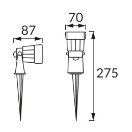 Llant led 5w black nw