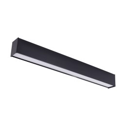 Lineaarne CCT LED valgusti DAN, must, 18W, 60cm