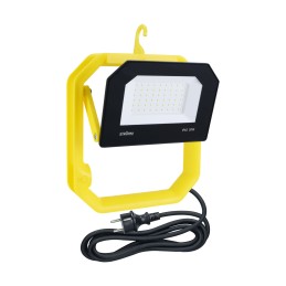 Aslan nešiojamasis 30 W LED prožektorius, neutralus, juodas/geltonas