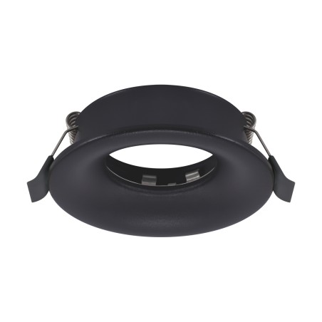 Recessed GU10 light fitting ring/body, ENDO, black