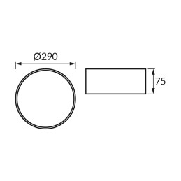 Laevalgusti/plafoon SYMBOL 2x E27 must