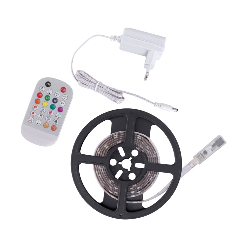 Комплект светодиодной ленты Amster RGB, 3 м, 90, IP65, с датчиком звука