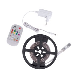 Amster RGB LED strip set, 5 m, 150 LEDs, IP65, with sound sensor