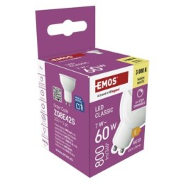 LED pirn Classic MR16 / GU10 / 7 W (60 W) / 800 lm / soe valge / dimmerdatav