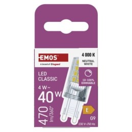 LED pirn Classic JC / G9 / 4.2 W (40 W) / 470 lm / Neutraalne valge / dimmerdatav