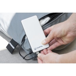 Warmigo Eurom heated cushion in grey + power bank