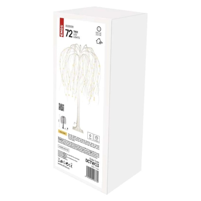 Led jõuludekoratsiooni puu IP44 120cm valge