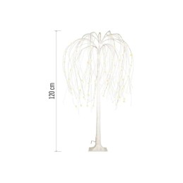 LED Christmas tree decoration, IP44, 120 cm, white