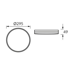 Laevalgusti plafoon DYNAMO LED 12 / 18 / 24W CCT IP54 must