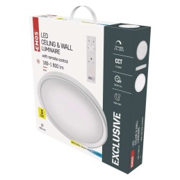 LED katto- ja seinävalaisin 30W 1800lm 400×70 CCT DIMM kaukosäätimellä varustettuna