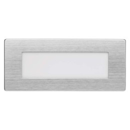 LED upotettava portaikon/seinän ulkovalaisin 1,5W IP65 123x53 lämmin valkoinen