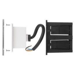 LED įleidžiamas laiptų/sieninis lauko šviestuvas 1,5 W IP65 80x80 šiltos baltos spalvos