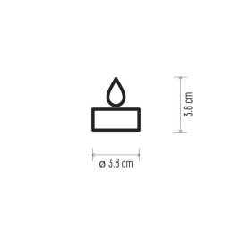 LED koristeellinen teevalo 6 kpl, CR2032, hopea