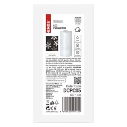 LED žvakės projektorius USB (snaigės)