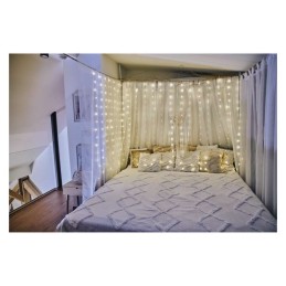 LED nano valoverho 240, 8 toimintatilaa 1,7m x 2m IP44 lämmin