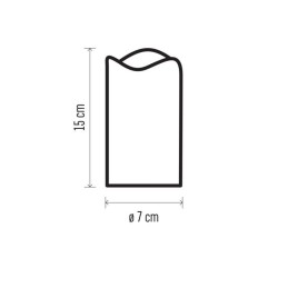 LED-projektori katto kynttilä USB (tähdet)