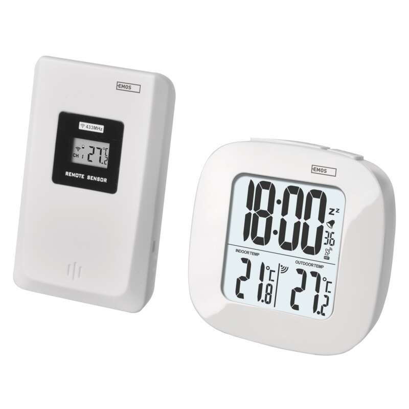 Digital wireless thermometer alarm clock E0127
