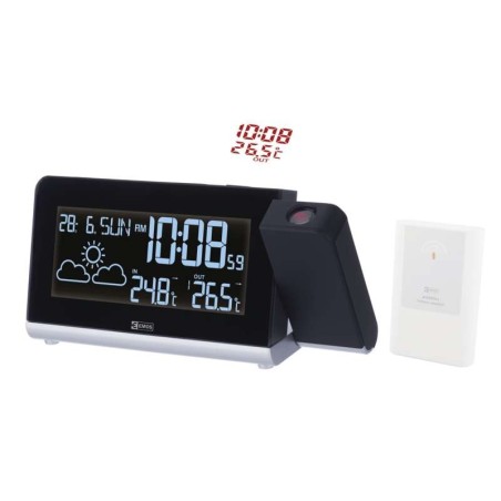 Wireless digital weather station with projection E8466
