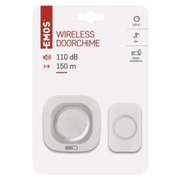 Wireless doorbell 230V P5733 white