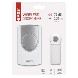 Juhtmevaba uksekell 75dB DC P5723